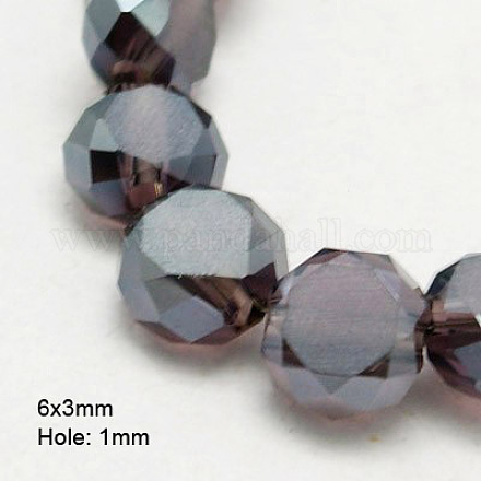 Perles en verre electroplate EGLA-D028-12-1