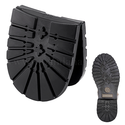 ゴム製のかかとクッション  靴のかかと修理パッド  ブラック  215mm FIND-WH0126-337-1