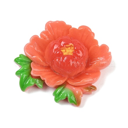 Непрозрачные смоляные цветы кабошоны RESI-R463-02D-1