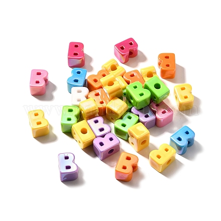 УФ-покрытие непрозрачные акриловые европейские бусины SACR-Z007-01B-1