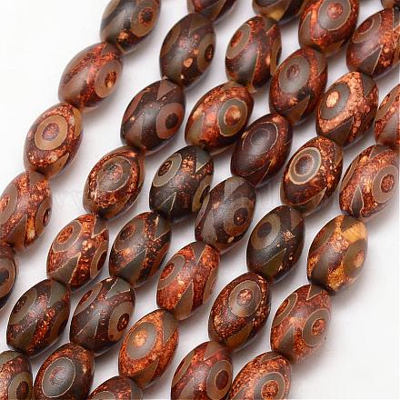 3-Augen-Dzi-Perlen im tibetischen Stil G-K167-02-02-1