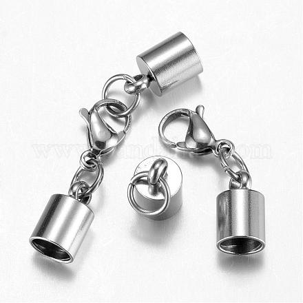 304 Stainless Steel Lobster Claw Clasps STAS-G075-07E-1