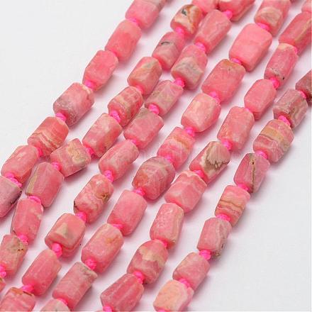 Chapelets de perles en rhodochrosite naturelle G-D856-22-1