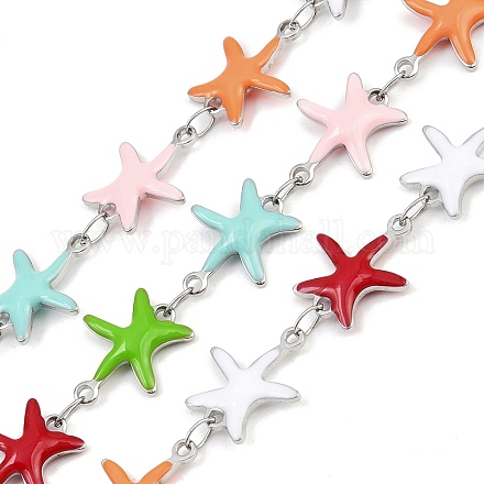 Цепи из эмалированной нержавеющей стали 304 в форме морской звезды CHS-F023-01K-P-1