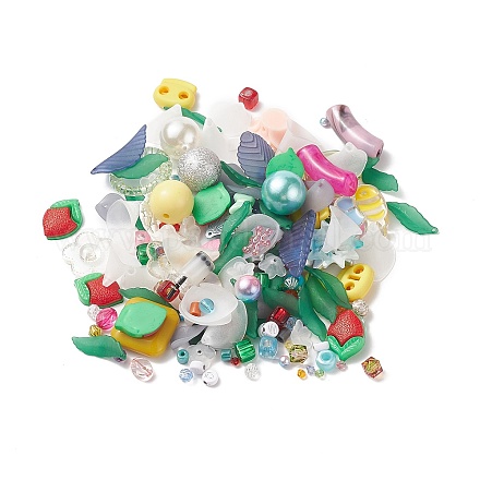 福袋  ミックススタイルのアクリルレジンチャームペンダント  プラスチックビーズ  ランダムな色 DIY-LUCKYBAY-98-1