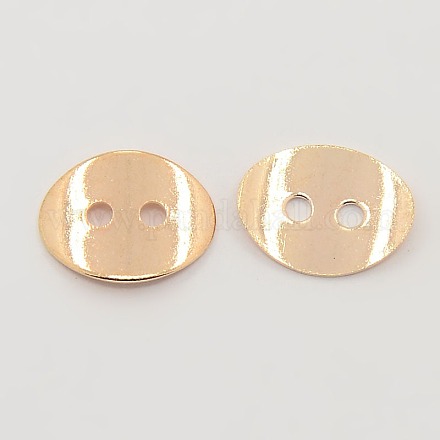 2-hoyo botones ovalados de latón X-KK-G080-RG-1