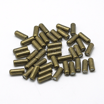 真鍮製ブローチパーツ  ラペルピンキャップ  内部のゴムと  アンティークブロンズ  10.5x4mm  穴：0.5mm MAK-Q011-67AB-1