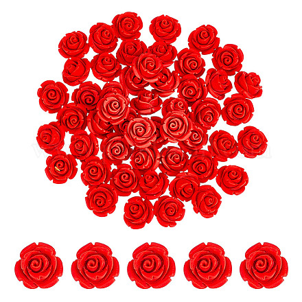 50 шт. бусины киновари CARL-HY0001-04-1