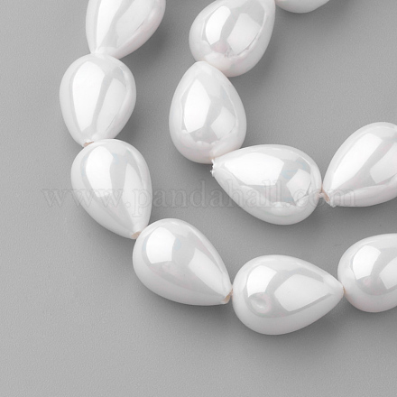 Chapelets de perles de coquille PEAR-R064-88-1