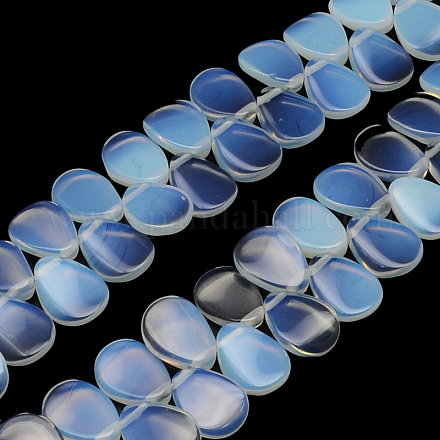 Pétale pendentif opalite brins de perles G-R308-14-1