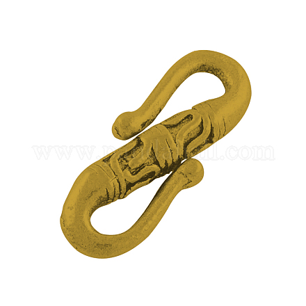 Tibetan Style Alloy S-Hook Clasps TIBE-885-AG-FF-1