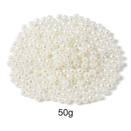 Perlmutt und opake Acrylperlen OACR-YW0003-70B-1