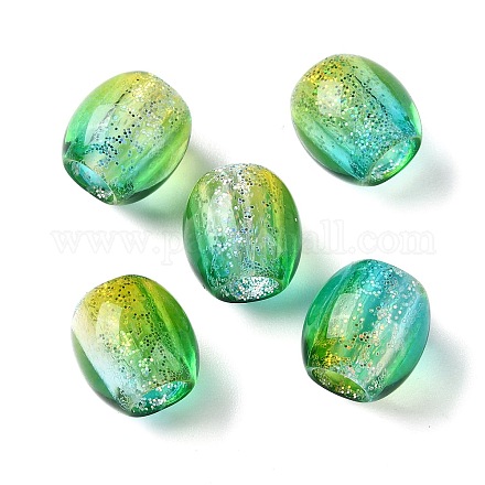 Perles acryliques peintes OACR-Z010-03B-1