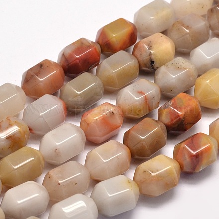 Chapelets de perles en pierre de sang naturelle G-F248-01-1