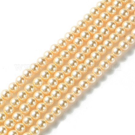 Perles de verre de qualité A HY-J001-4mm-HX007-1