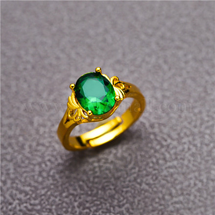 Овальные латунные кольца с кубическим цирконием FS-WG36F17-04-1