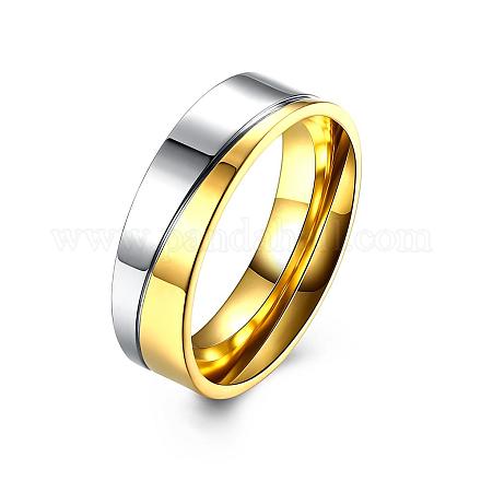 Regalos de san valentín anillos de pareja de acero titanio para hombres RJEW-BB16492-8-1