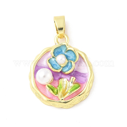 Латунь эмаль подвески KK-Z101-09G-A01-1