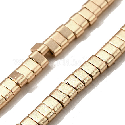 Нити синтетических немагнитных гематитовых бусин с 2 отверстием G-L613-A01-01H-1