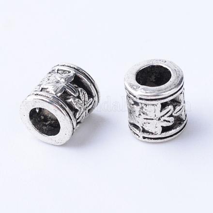 Tibetan Style Alloy Spacer Beads X-TIBE-Q063-79AS-RS-1