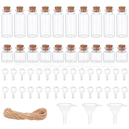 Chgcraft Glas Glas Glasflaschen Perlenbehälter AJEW-CA0001-16-1
