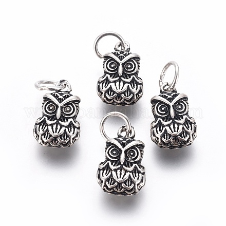 Thai Sterling Silver Charms STER-G029-85AS-1