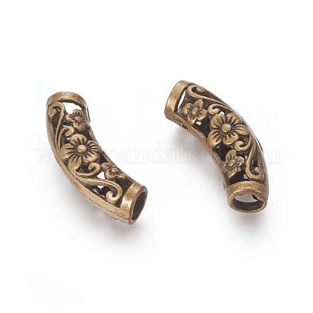 Tibetischen Stil hohlen Rohr Perlen TIBEB-35242-AB-NR-1