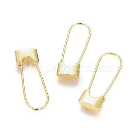 Brass Hoop Earrings EJEW-G275-01G-1