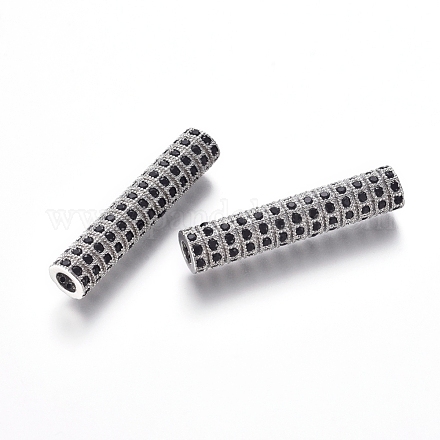 Perles de zircone cubique micro pave en Laiton ZIRC-L088-10A-P-1