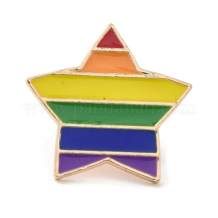 Pride Rainbow Theme Enamel Pins JEWB-G031-01P-1
