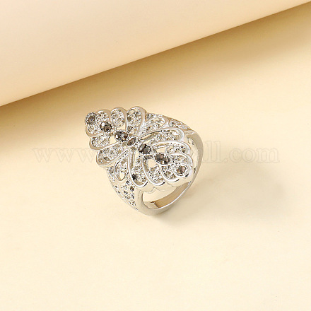 Кольца из сплава и страз FS-WG284EB-01-1