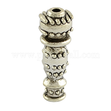 Tibetischen Stil Legierung Rohr Perlen TIBEB-5154-AS-NR-1