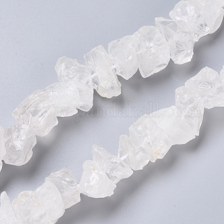 Granos de cristal de cuarzo natural hebras G-I283-F06-1