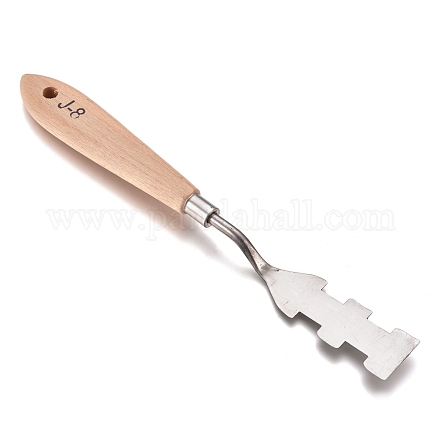 Edelstahlfarben Palette Schaber Spatel Messer TOOL-L006-17-1