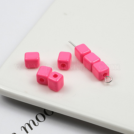 Непрозрачные акриловые бусины OACR-H034-36C-1