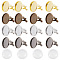 DIY Blank Dome Cufflinks Making Kit, Including Brass Cufflinks, Glass Cabochons, Mixed Color, 32Pcs/box