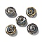 Handmade Porcelain Beads, Vortex, Dark Khaki, 16~17x6.5~7mm, Hole: 2.5mm