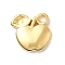 304 Stainless Steel Pendants, Fruit Charms, Golden, Apple, 14.5x14.5x4mm, Hole: 2.5mm