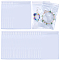 PVC Resealable Packaging Bags, Self Seal Bag, Light Blue, Rectangle, 12x8cm, 100pcs/set