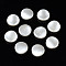 ABS Plastic Imitation Pearl Beads, Flat Round, Seashell Color, 15x3.5mm, Hole: 1.6mm, about 800pcs/500g