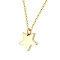 Star Stainless Steel Pendant Necklace, Urn Ashes Necklaces for Men Women, Golden, 19.69 inch(50cm)