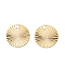 Brass Charms, Nickel Free, Real 18K Gold Plated, Flat Round, 10x0.5mm, Hole: 1.2mm