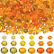900Pcs 9 Colors Thanksgiving Day Theme Glass Beads Strands, Faceted, Rondelle, Mixed Color, 4~8x3~6mm, Hole: 0.4~1mm