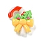 Christmas Opaque Resin Decoden Cabochons, Candy Cane, 26.5x23x9mm