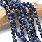 Natural Sodalite Beads Strands, Round, 6.5mm, Hole: 1mm, about 28~29pcs/strand, 7.6 inch