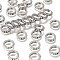 Brass Rhinestone Spacer Beads, Grade A, Platinum Color, Flat Round, Crystal, 11x2.5mm, Hole: 8mm