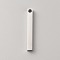 304 Stainless Steel Pendants, Rectangle Charm, Stainless Steel Color, 39.5x5x5mm, Hole: 3mm