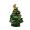 Christmas Resin Figurine Statues, for Home Office Desktop Decoration, Christmas Tree, 18x19x27.5mm