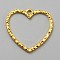 Alloy Open Back Bezel Pendants, for DIY UV Resin, Epoxy Resin, Golden, Heart, 28x28x2mm, Hole: 2mm