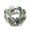 Natural Moss Agate Beads, Round, Grade 7A, 4mm